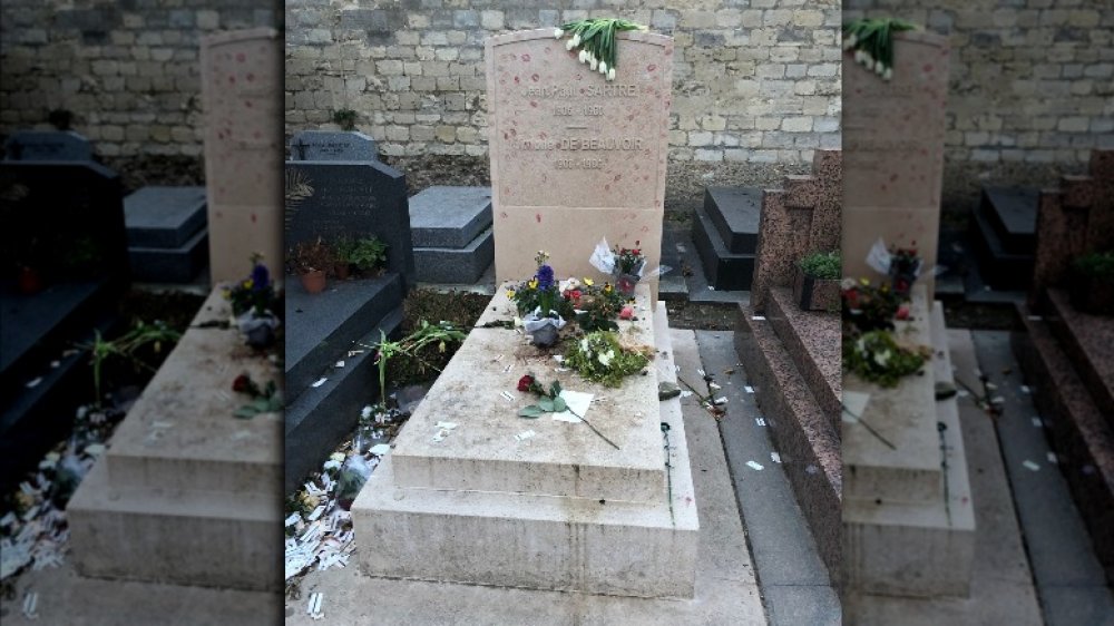 John Paul Sartre grave