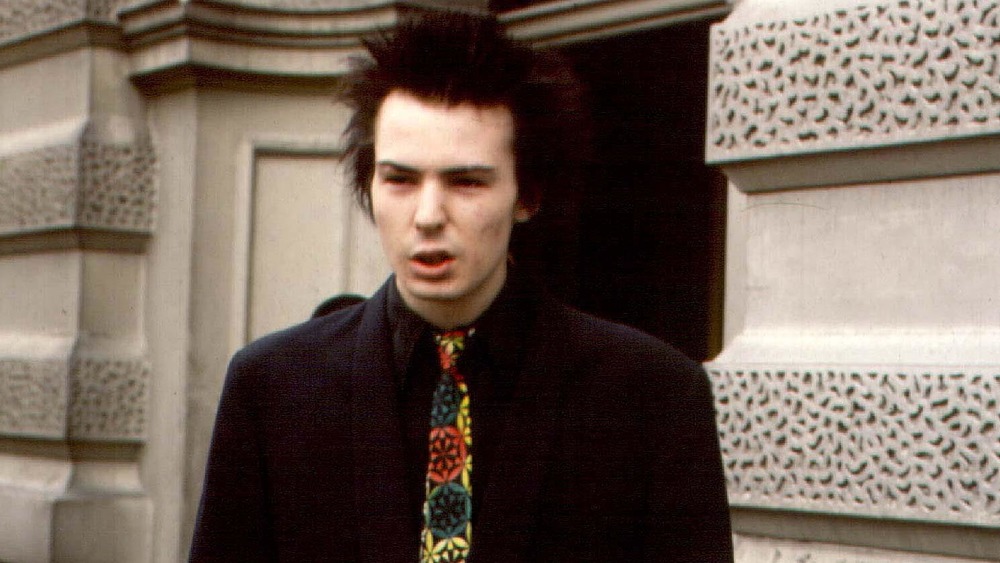 Sid Vicious with lip curled