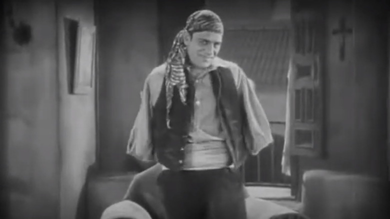 Lon Chaney as Alonzo the armless knife thrower in Tod Browning's The Unknown