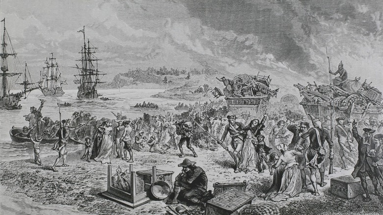 The expulsion of the Acadians