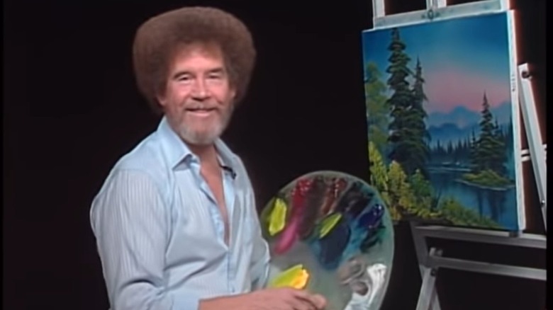 Bob Ross with palette