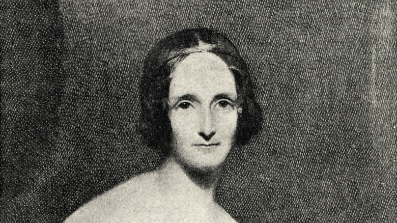 Mary Shelley posing