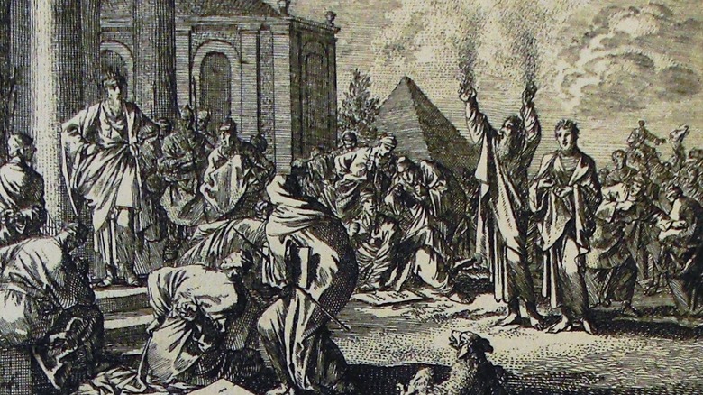 Plague of boils illustration Medhurst