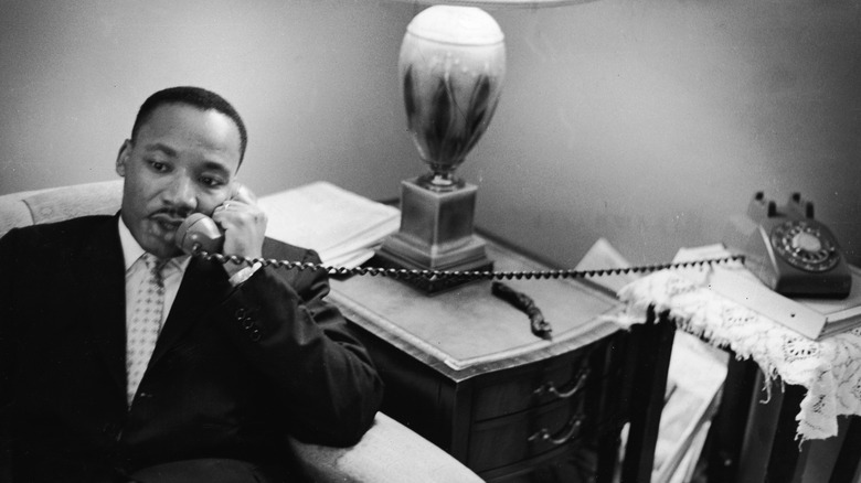 Dr. Martin Luther King, Jr. on phone
