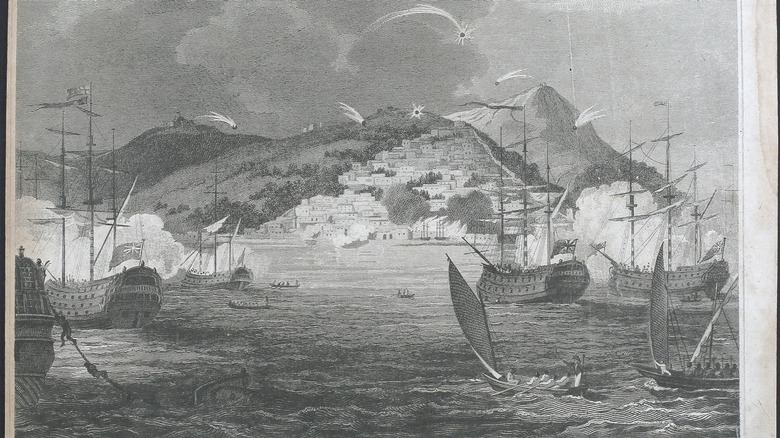 Illustration of a Barbary battle